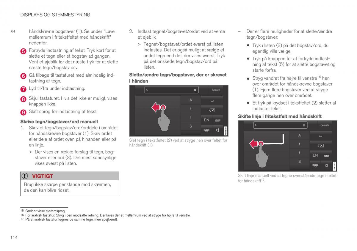 Volvo XC40 Bilens instruktionsbog / page 116