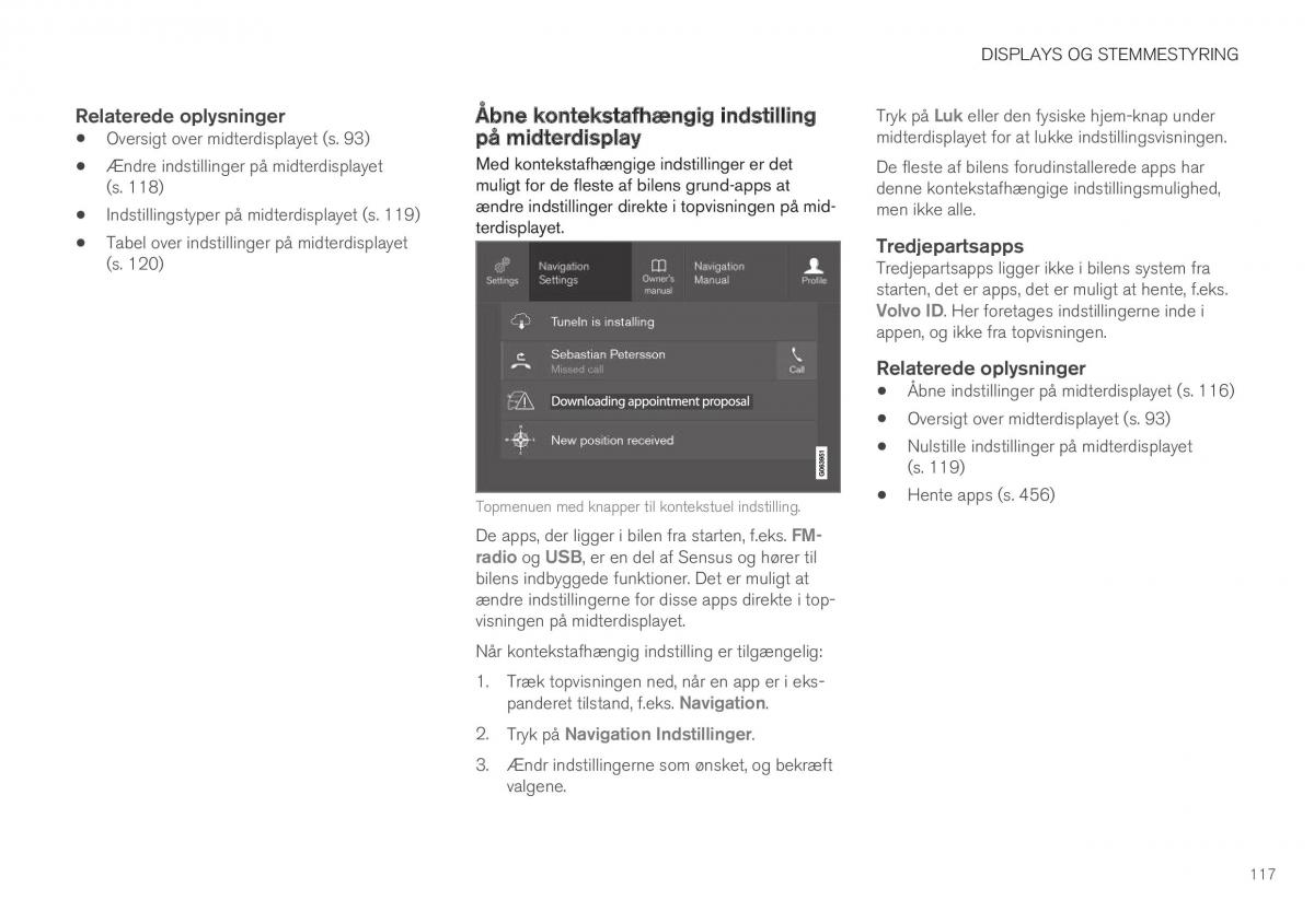 Volvo XC40 Bilens instruktionsbog / page 119