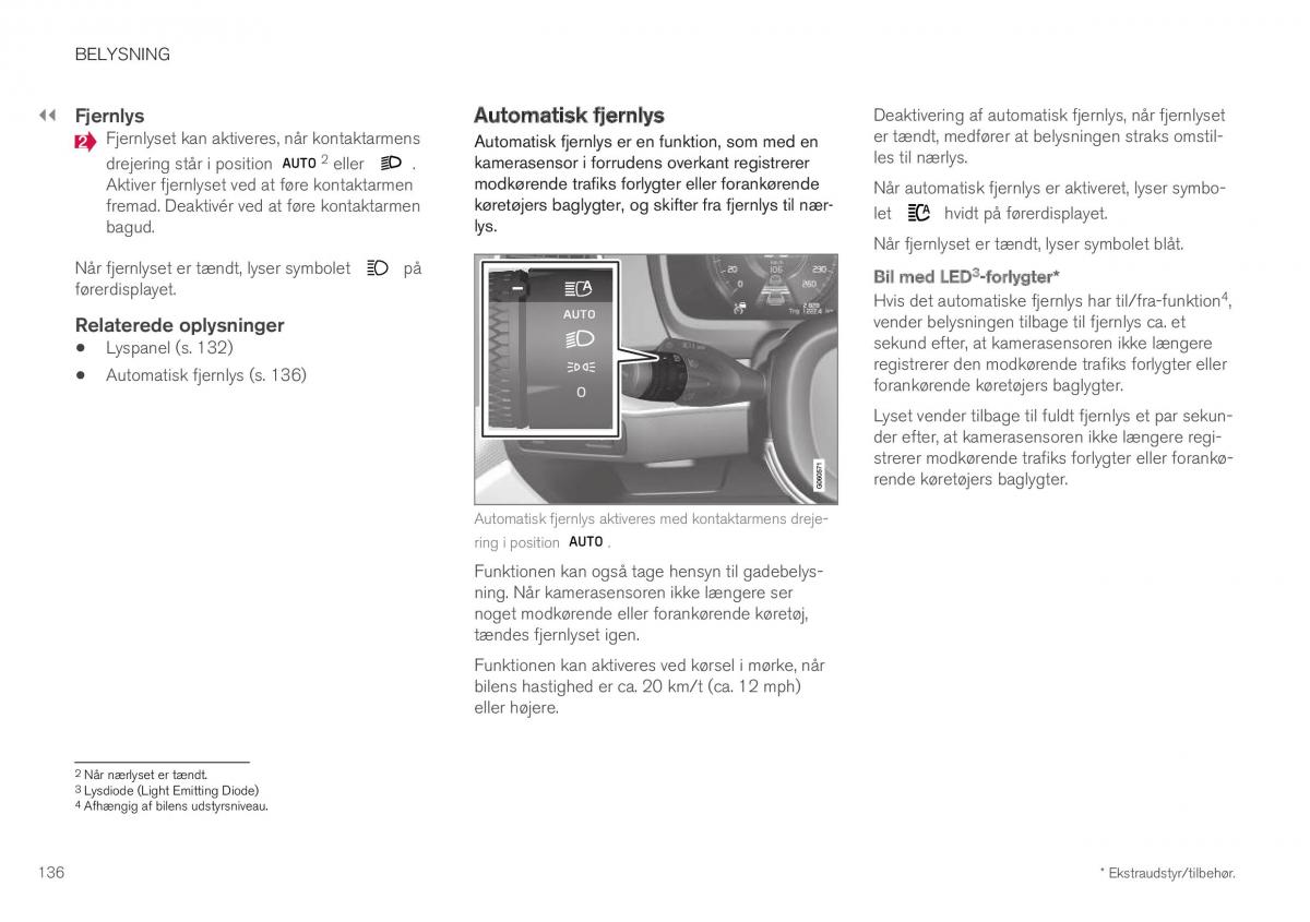 Volvo XC40 Bilens instruktionsbog / page 138