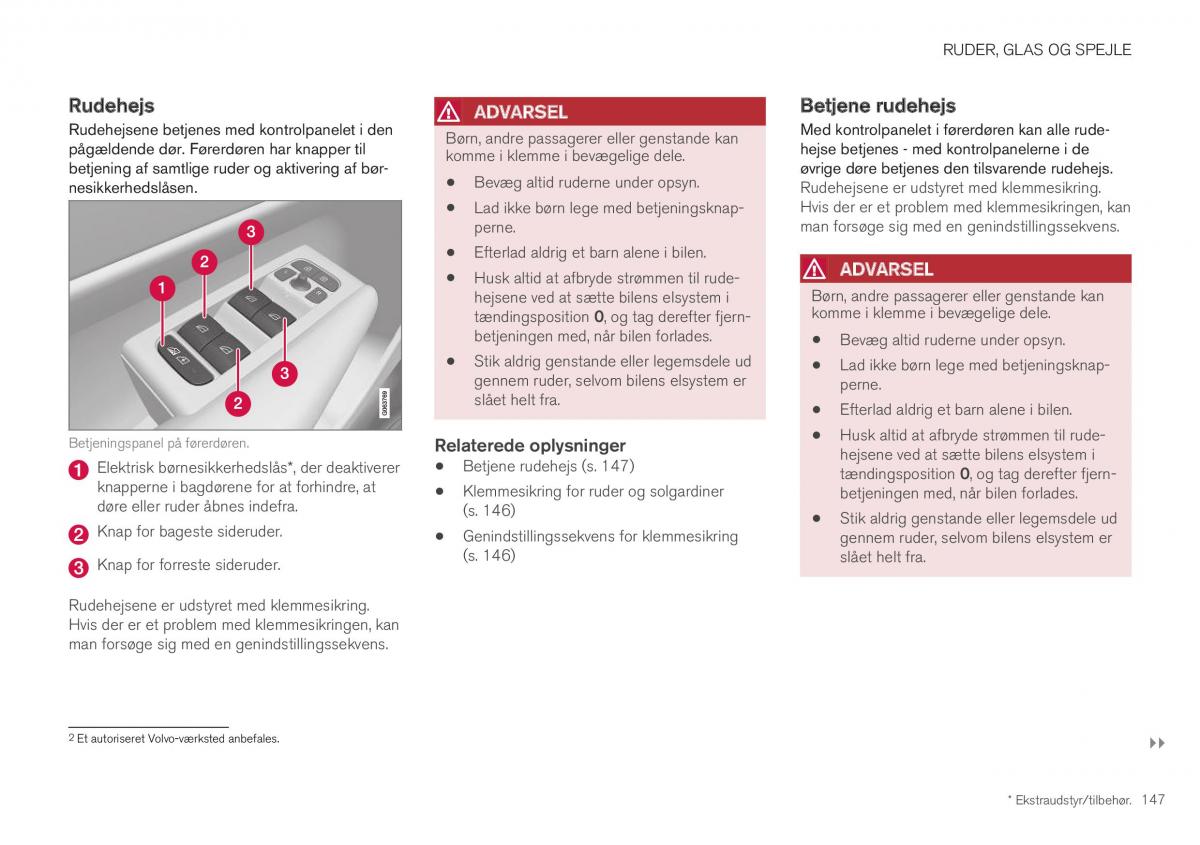 Volvo XC40 Bilens instruktionsbog / page 149