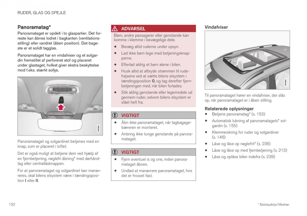 Volvo XC40 Bilens instruktionsbog / page 154