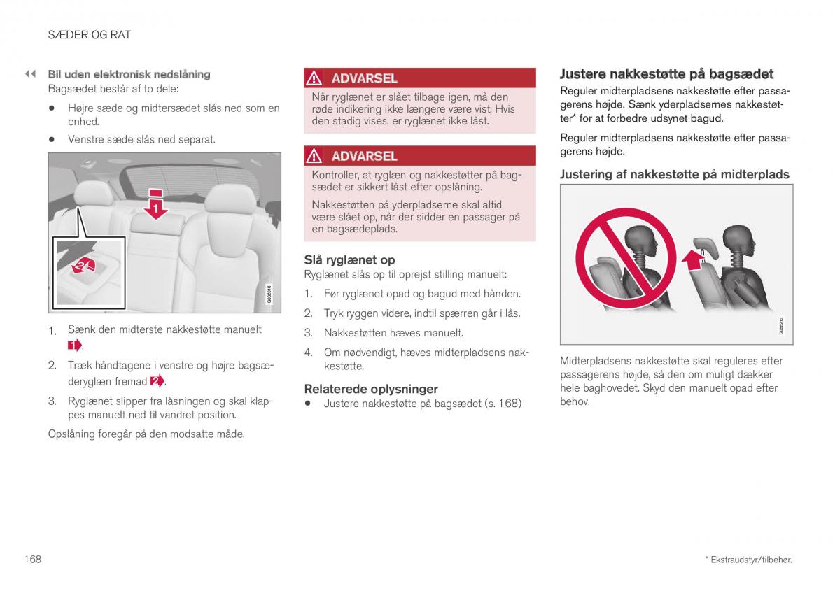 Volvo XC40 Bilens instruktionsbog / page 170