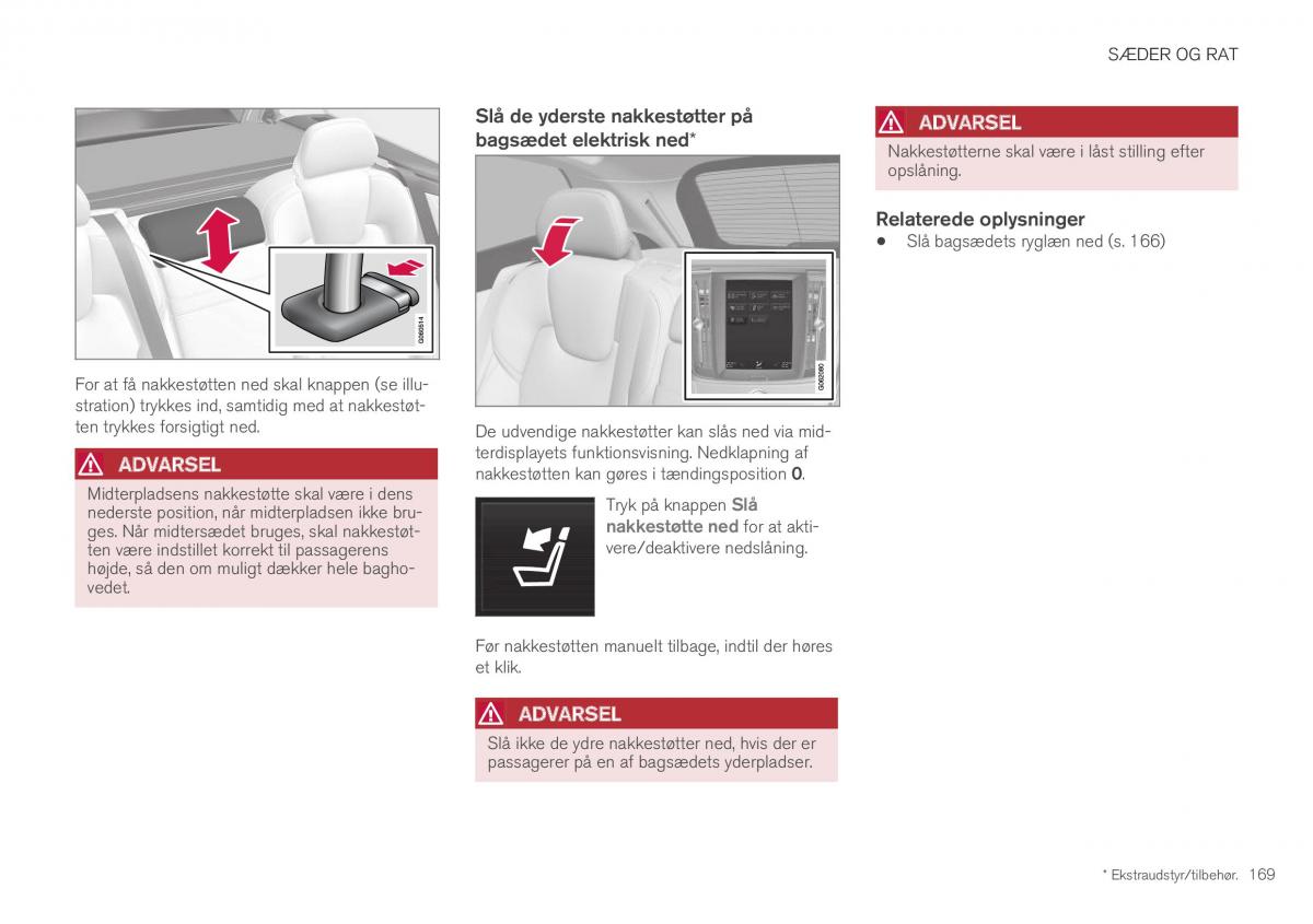 Volvo XC40 Bilens instruktionsbog / page 171