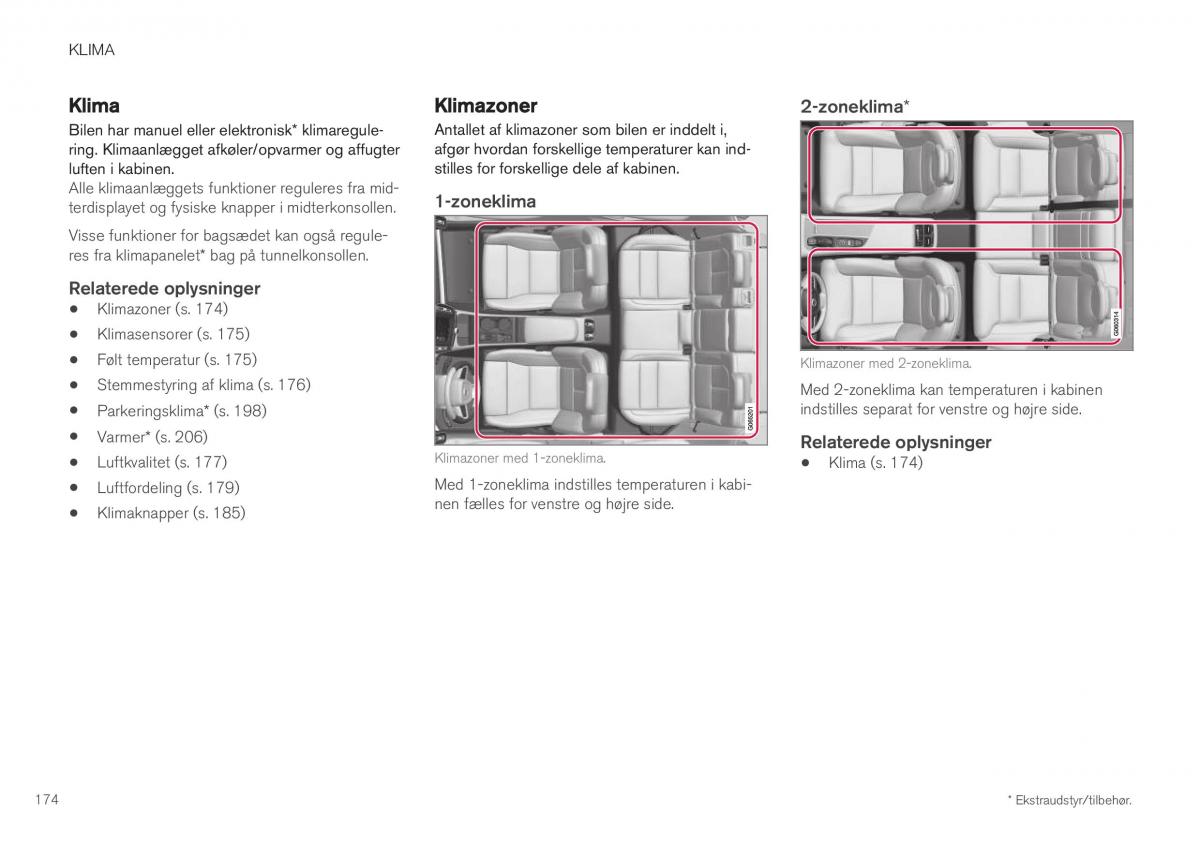 Volvo XC40 Bilens instruktionsbog / page 176