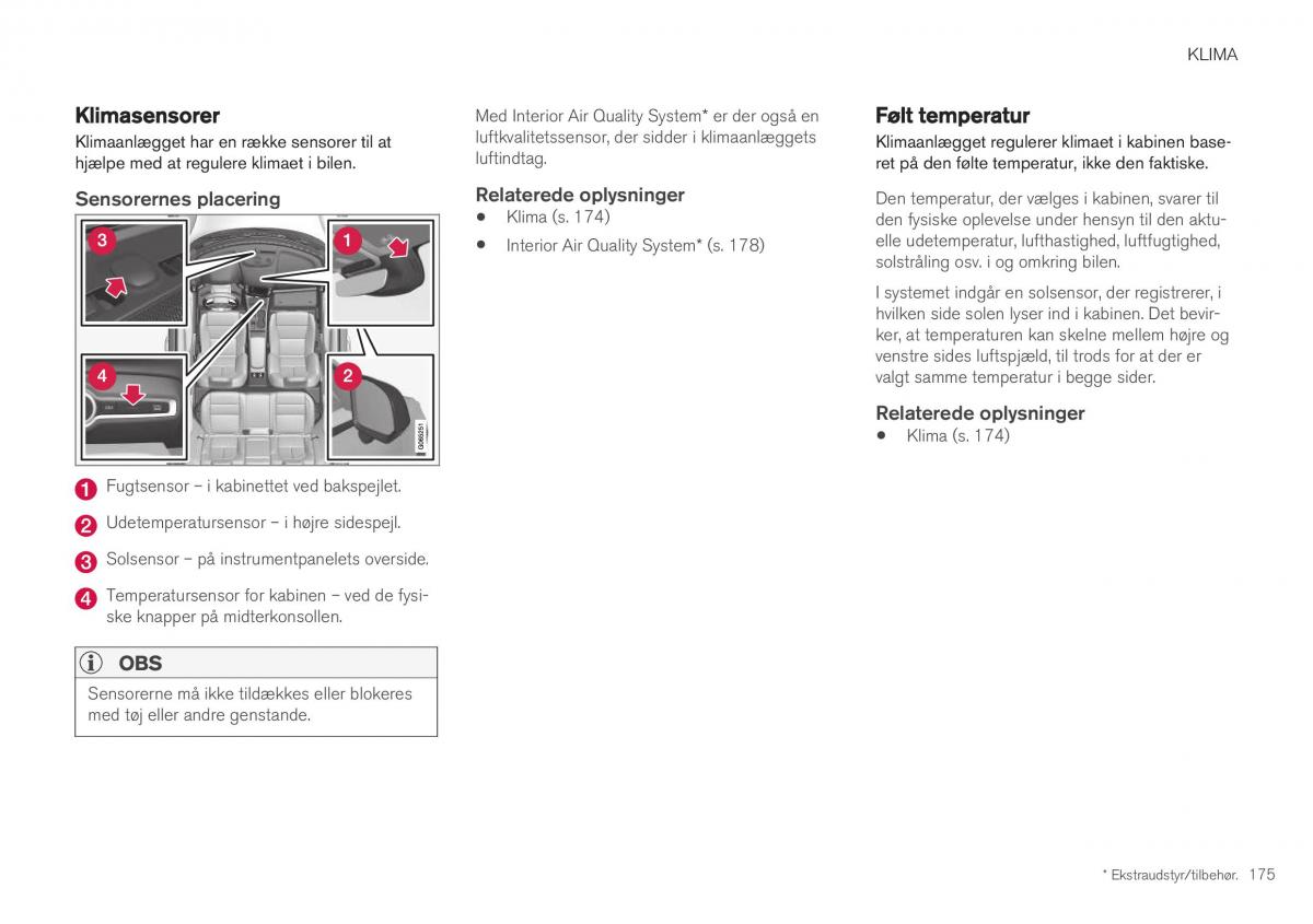 Volvo XC40 Bilens instruktionsbog / page 177