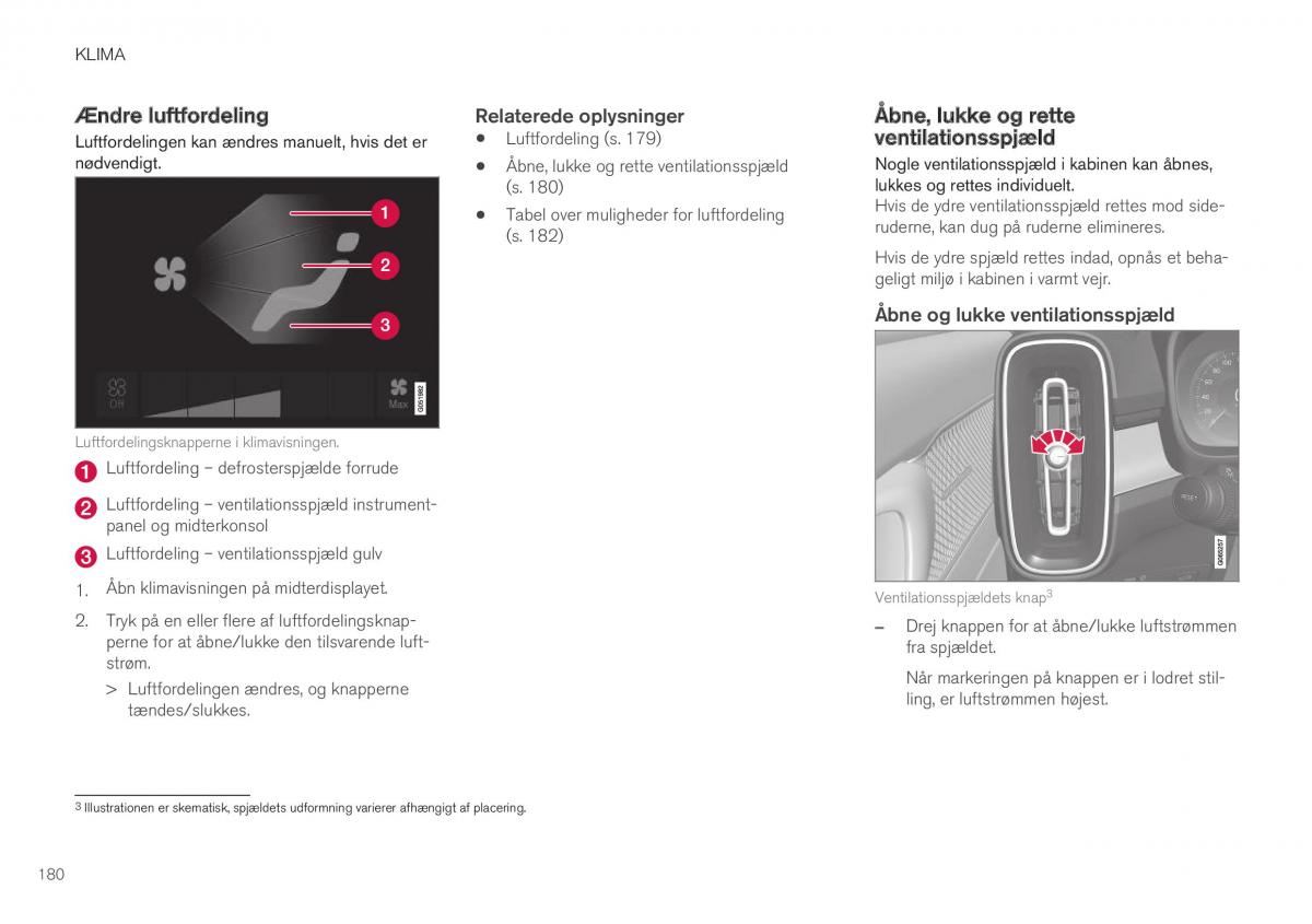 Volvo XC40 Bilens instruktionsbog / page 182