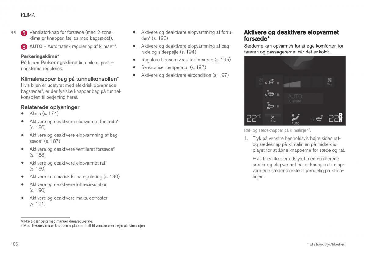 Volvo XC40 Bilens instruktionsbog / page 188