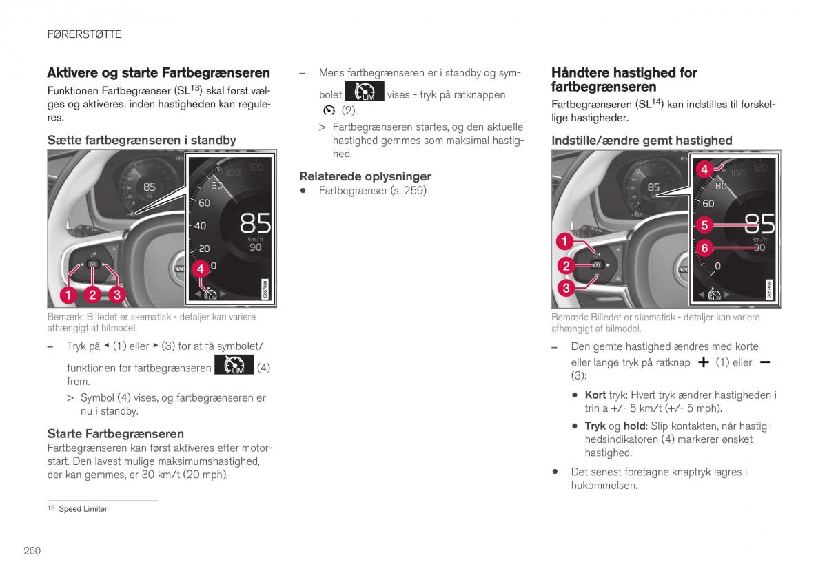 Volvo XC40 Bilens instruktionsbog / page 262