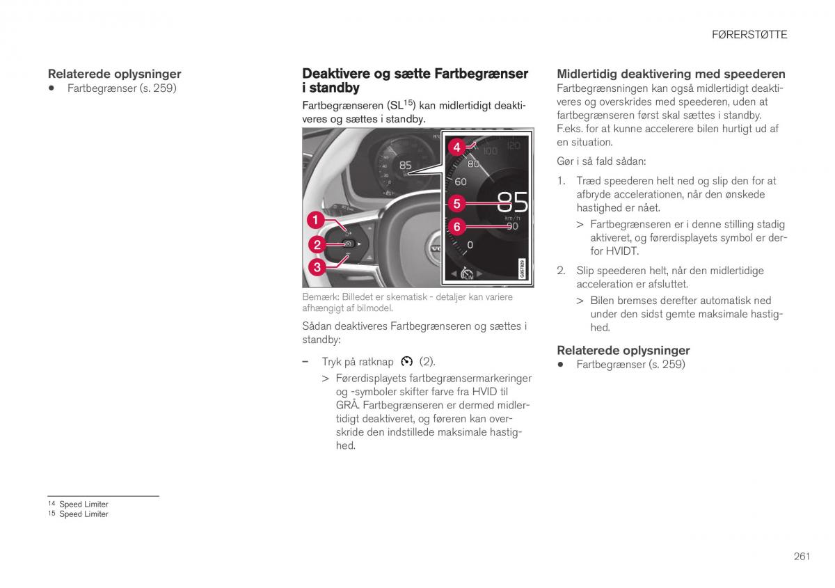 Volvo XC40 Bilens instruktionsbog / page 263