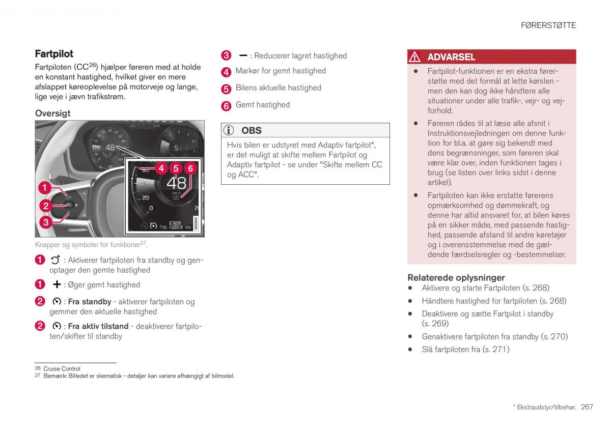 Volvo XC40 Bilens instruktionsbog / page 269