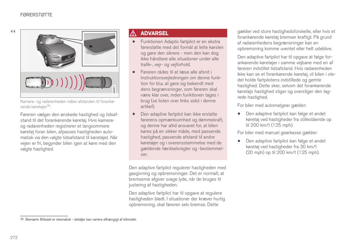 Volvo XC40 Bilens instruktionsbog / page 274