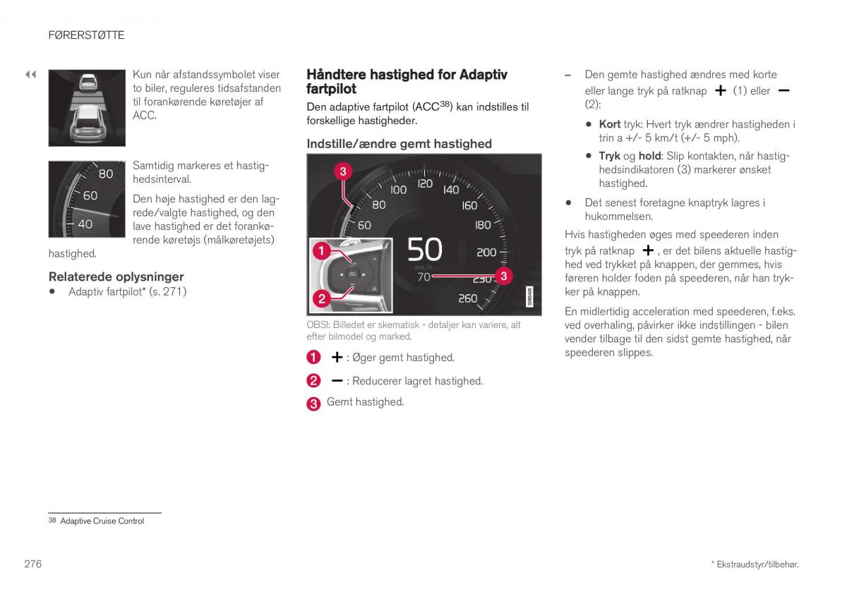 Volvo XC40 Bilens instruktionsbog / page 278