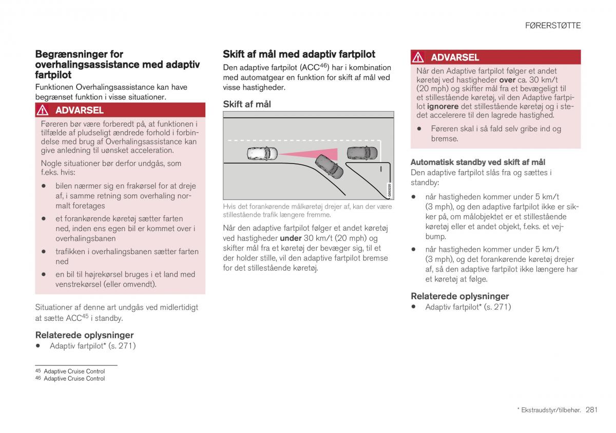 Volvo XC40 Bilens instruktionsbog / page 283