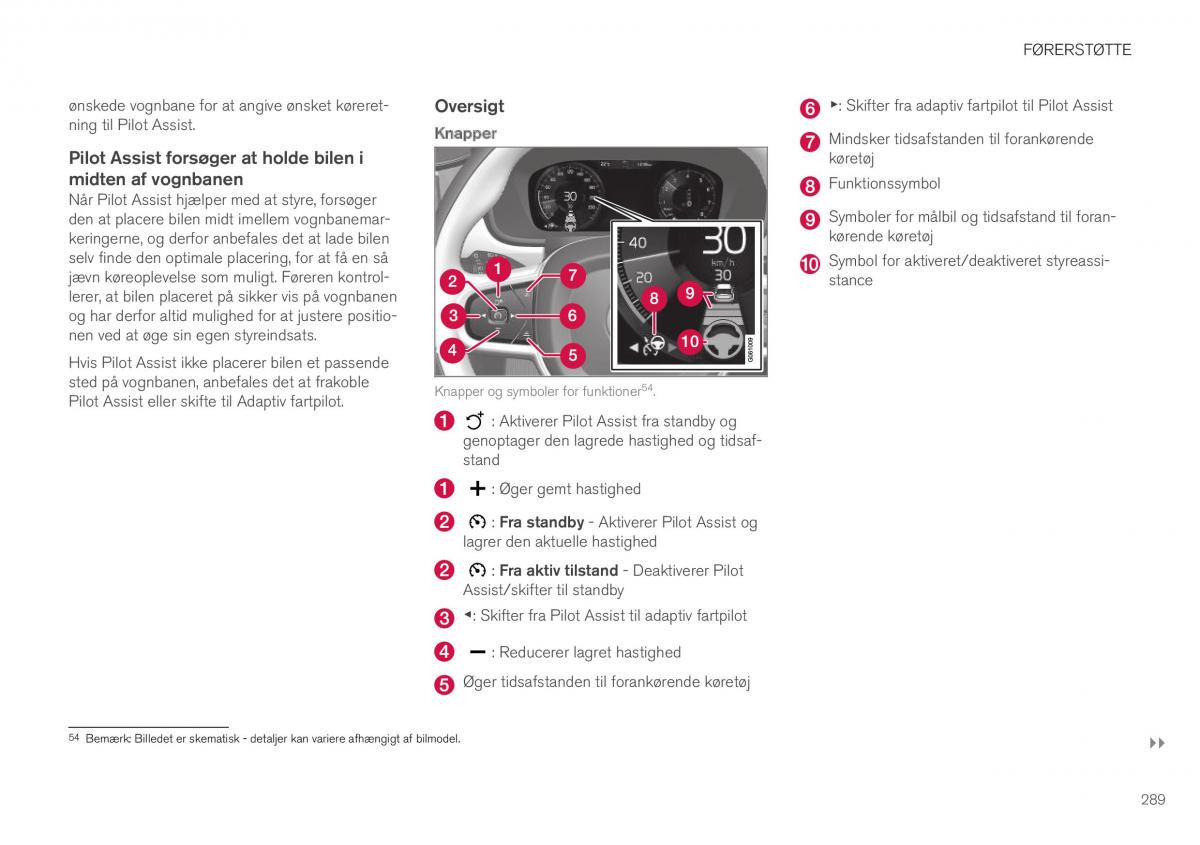 Volvo XC40 Bilens instruktionsbog / page 291