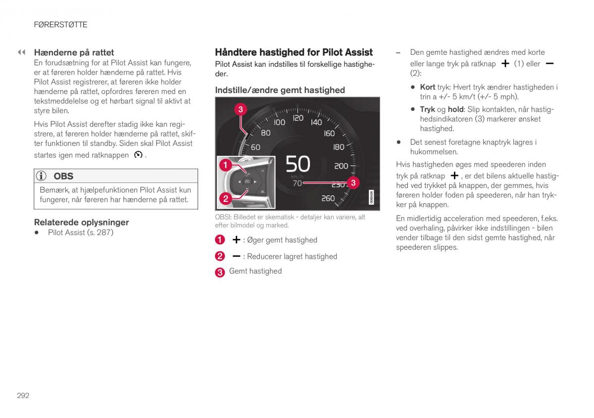 Volvo XC40 Bilens instruktionsbog / page 294