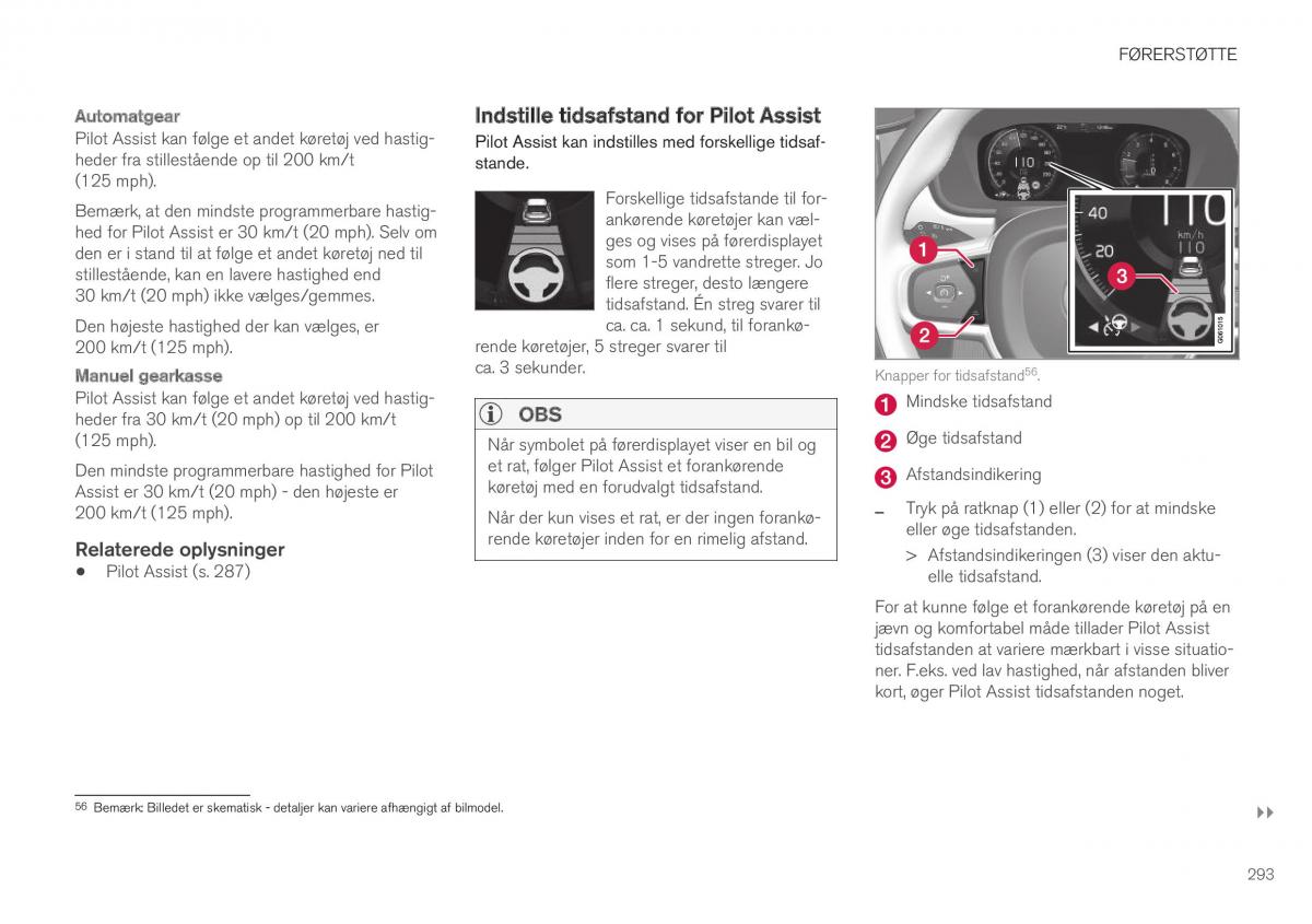 Volvo XC40 Bilens instruktionsbog / page 295