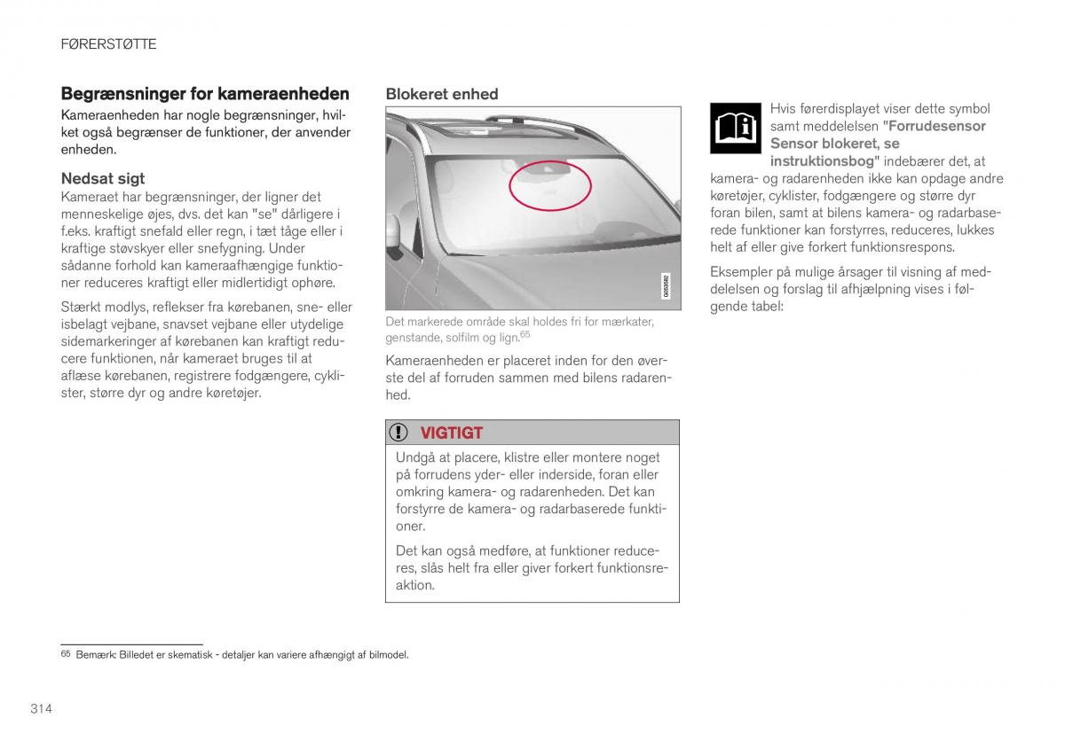 Volvo XC40 Bilens instruktionsbog / page 316