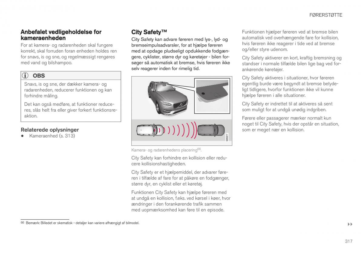 Volvo XC40 Bilens instruktionsbog / page 319