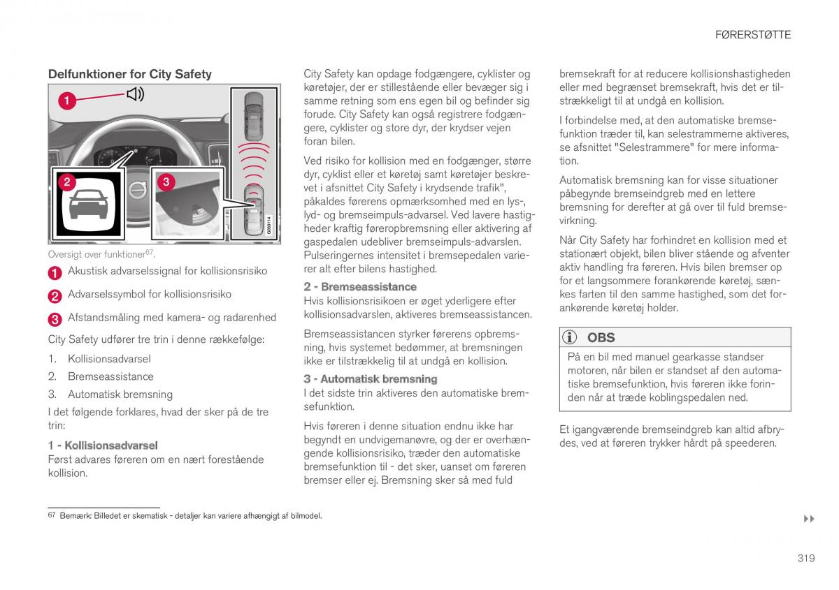 Volvo XC40 Bilens instruktionsbog / page 321