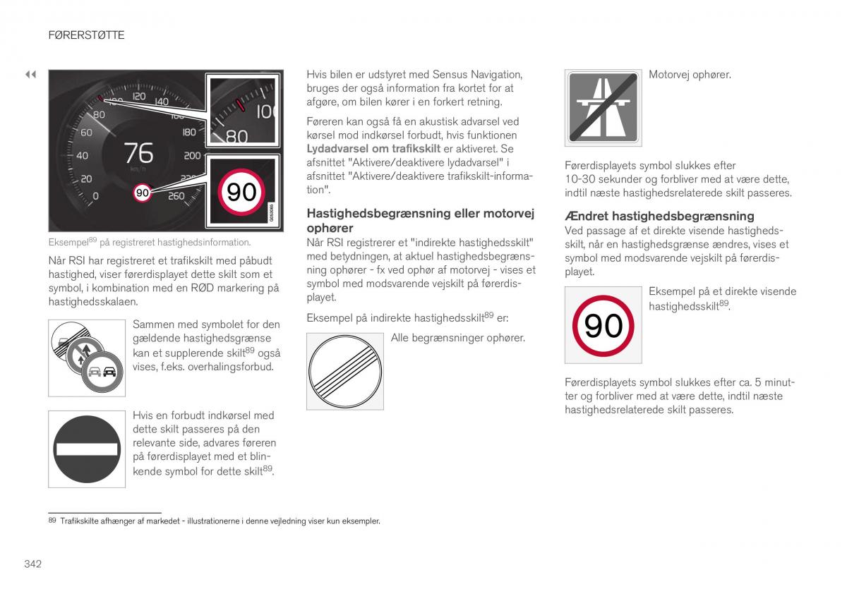 Volvo XC40 Bilens instruktionsbog / page 344