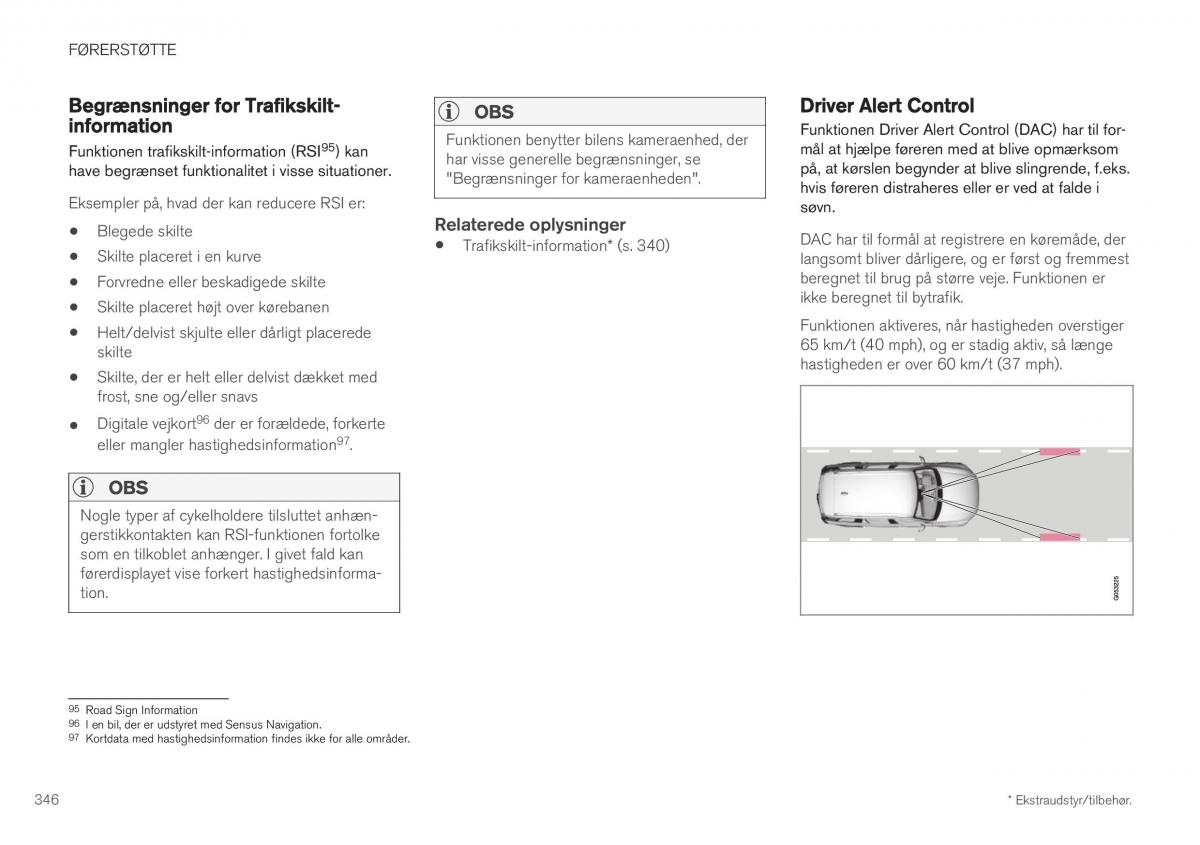 Volvo XC40 Bilens instruktionsbog / page 348