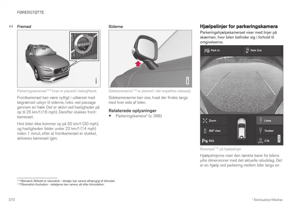 Volvo XC40 Bilens instruktionsbog / page 372