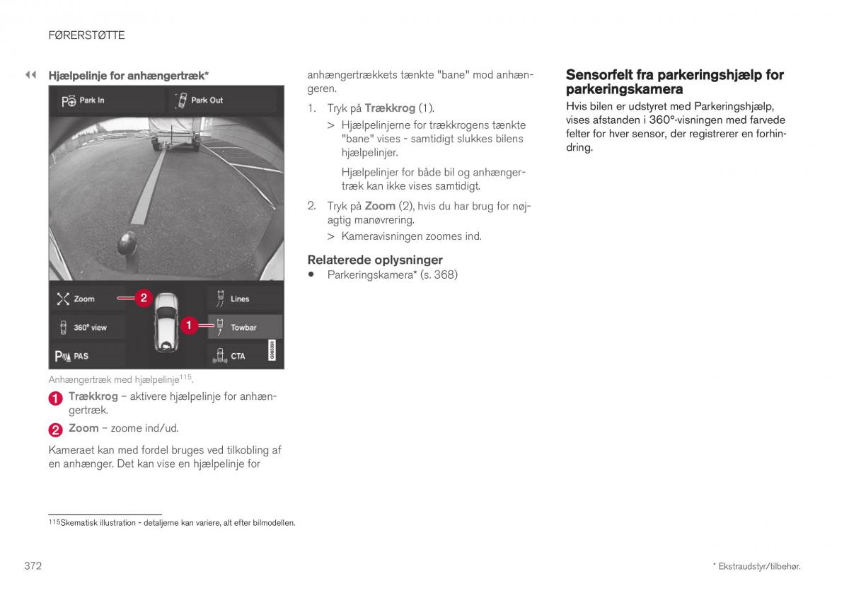 Volvo XC40 Bilens instruktionsbog / page 374