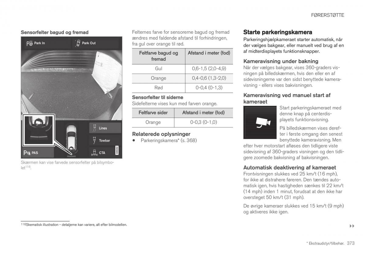 Volvo XC40 Bilens instruktionsbog / page 375