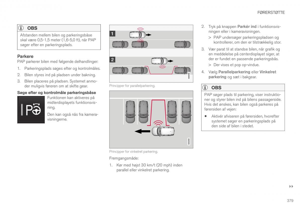 Volvo XC40 Bilens instruktionsbog / page 381