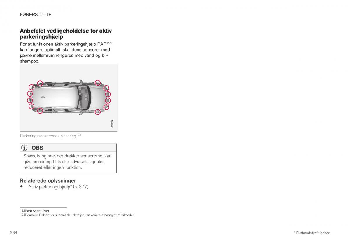 Volvo XC40 Bilens instruktionsbog / page 386