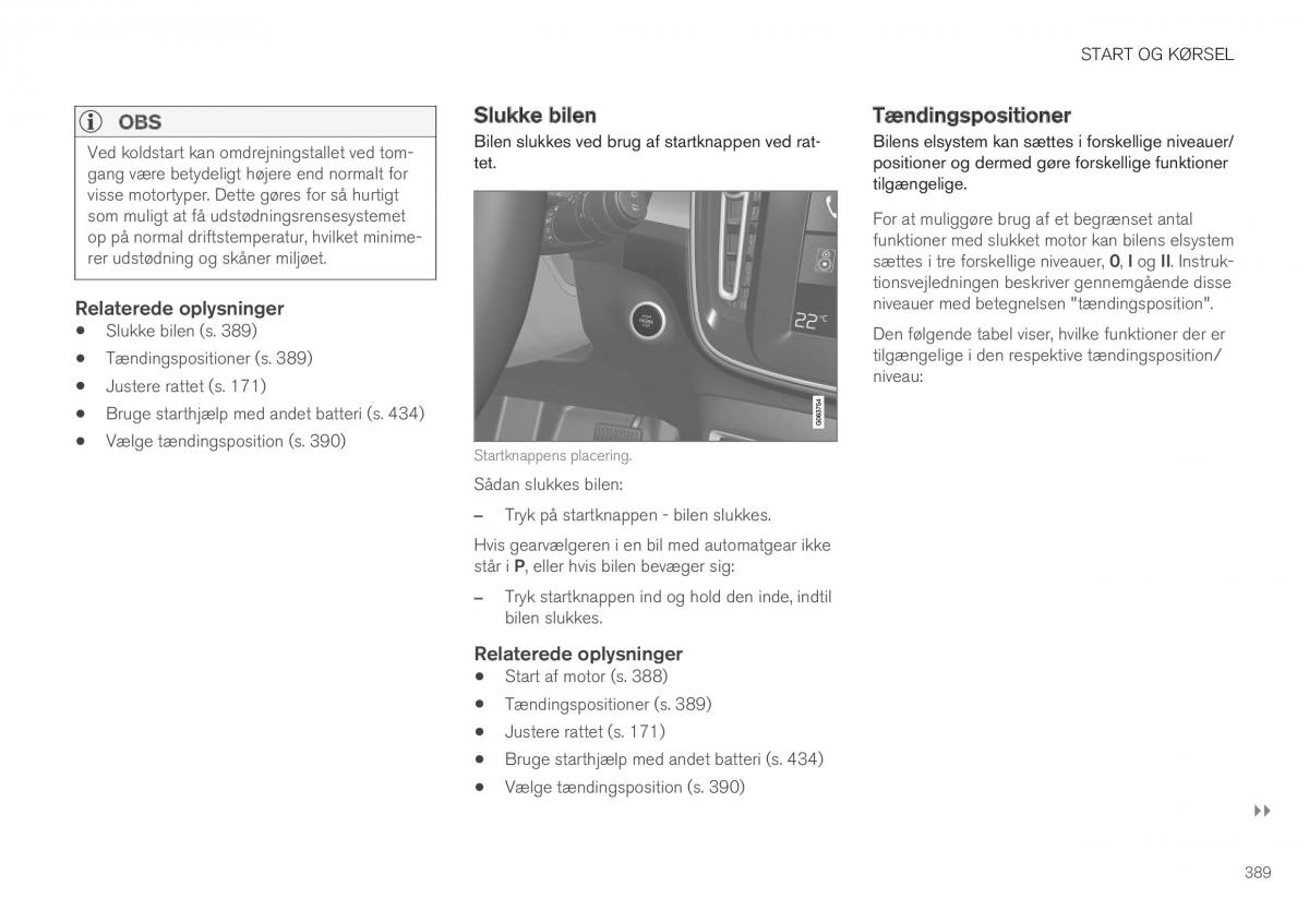 Volvo XC40 Bilens instruktionsbog / page 391