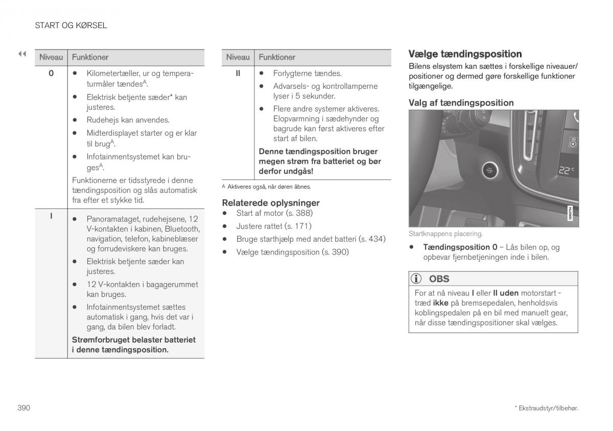 Volvo XC40 Bilens instruktionsbog / page 392