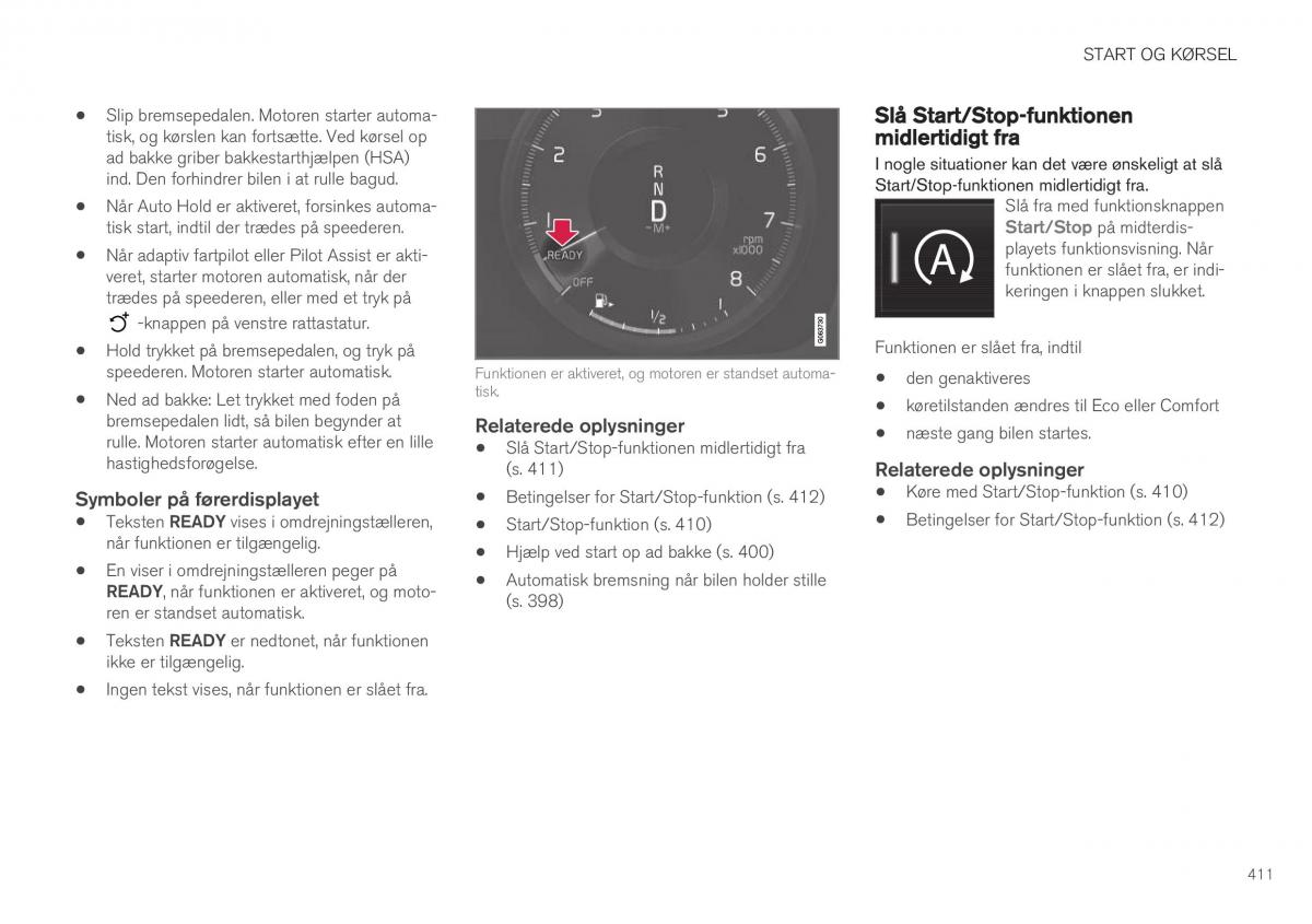 Volvo XC40 Bilens instruktionsbog / page 413