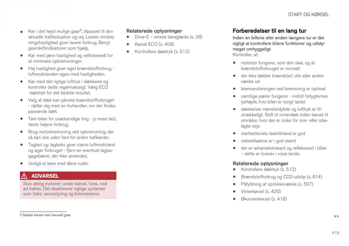 Volvo XC40 Bilens instruktionsbog / page 421