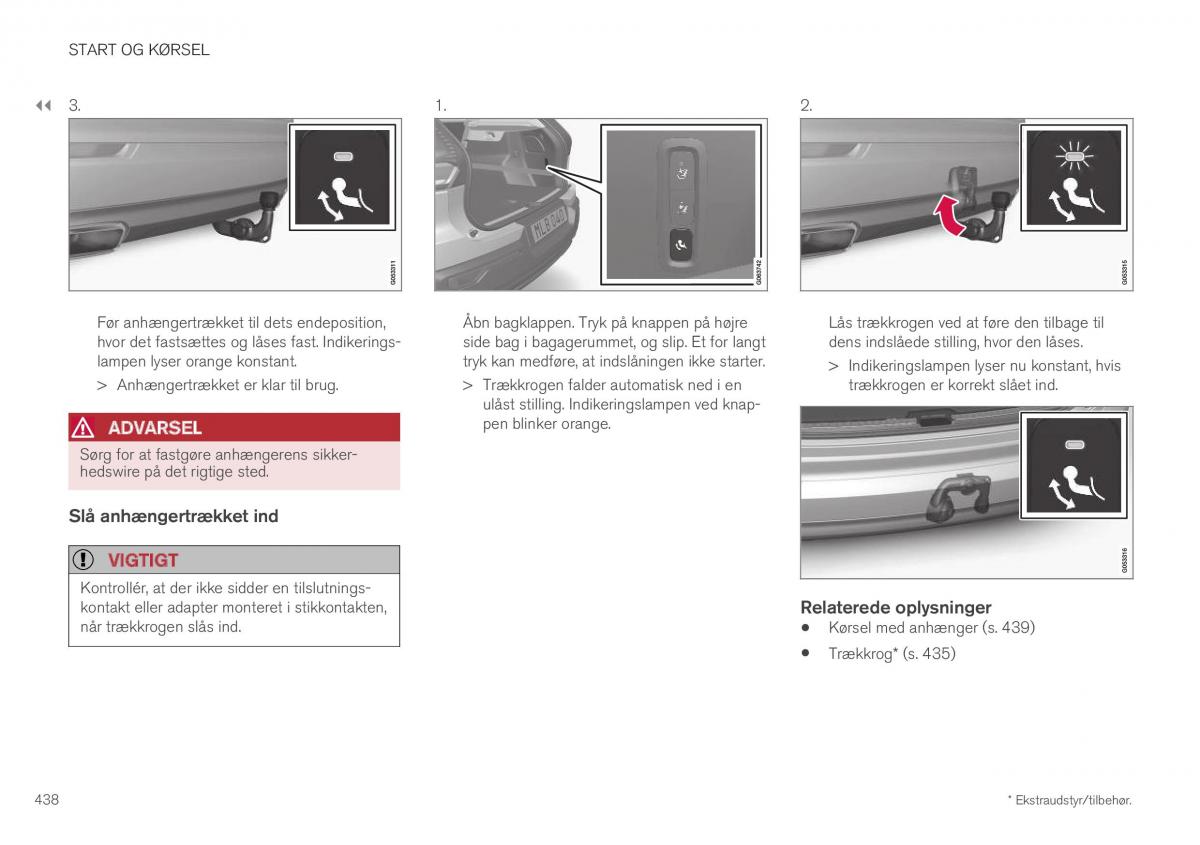 Volvo XC40 Bilens instruktionsbog / page 440