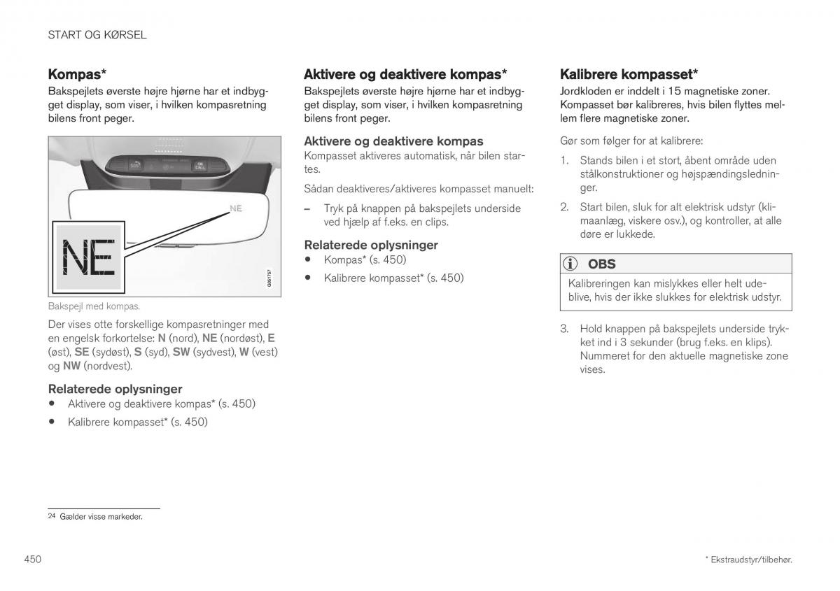 Volvo XC40 Bilens instruktionsbog / page 452