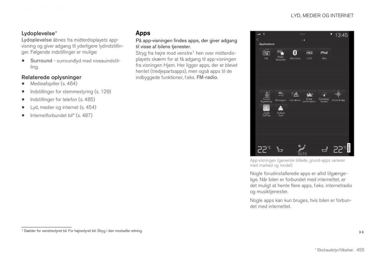 Volvo XC40 Bilens instruktionsbog / page 457