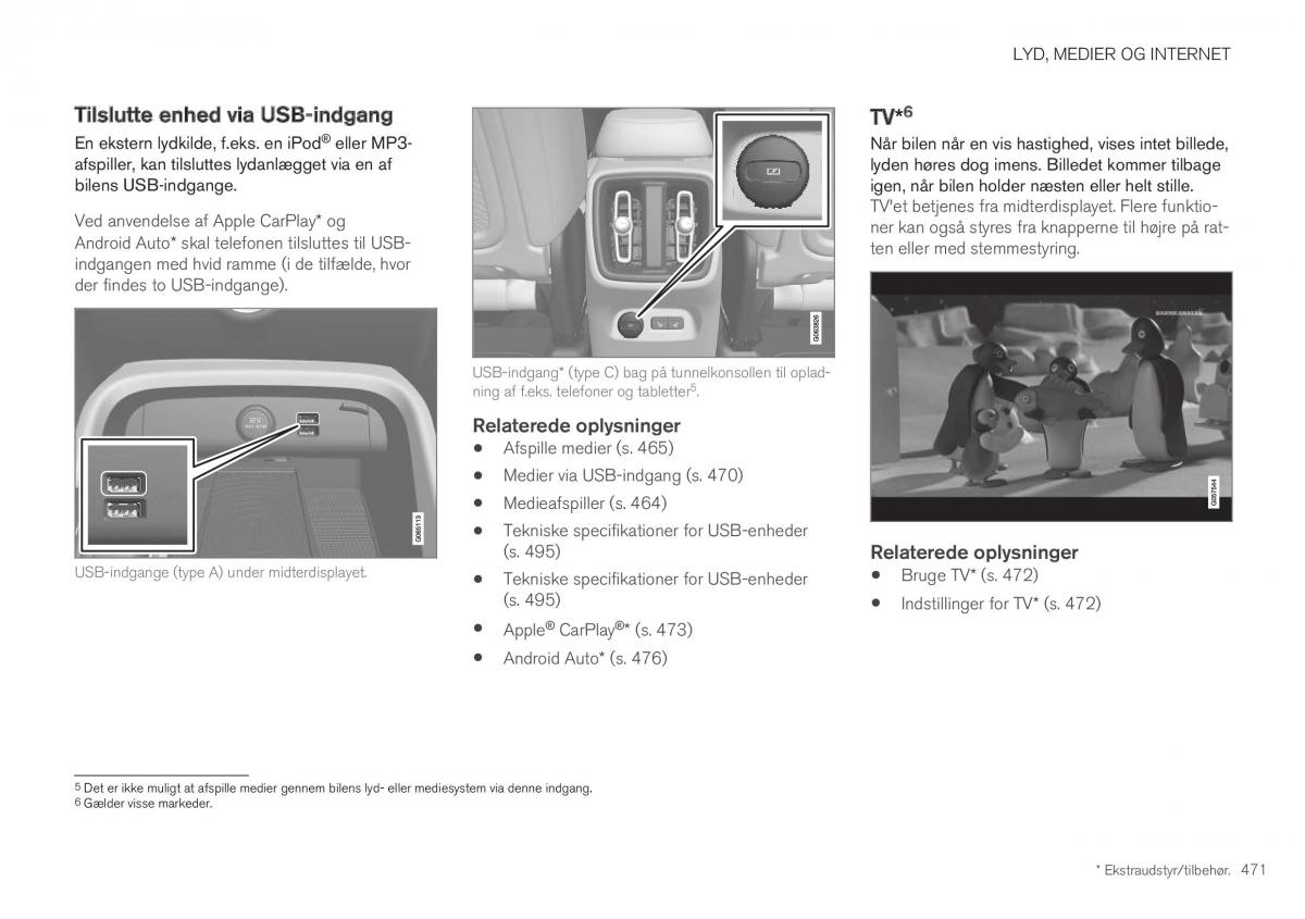 Volvo XC40 Bilens instruktionsbog / page 473