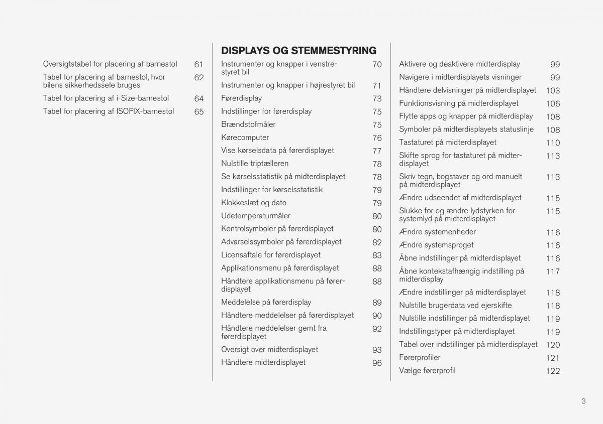 Volvo XC40 Bilens instruktionsbog / page 5