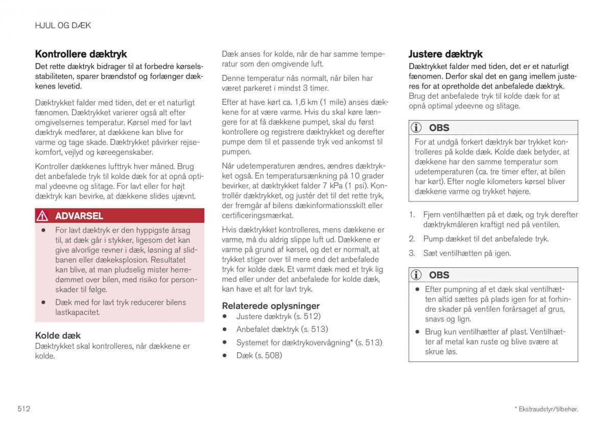 Volvo XC40 Bilens instruktionsbog / page 514