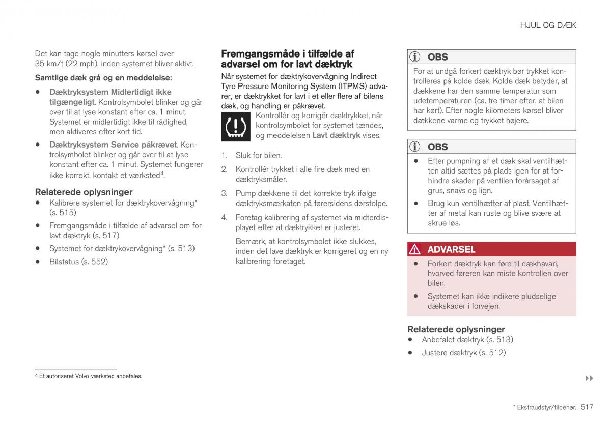 Volvo XC40 Bilens instruktionsbog / page 519