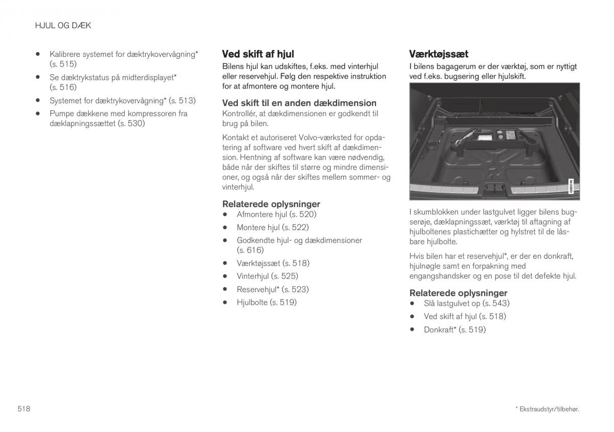 Volvo XC40 Bilens instruktionsbog / page 520