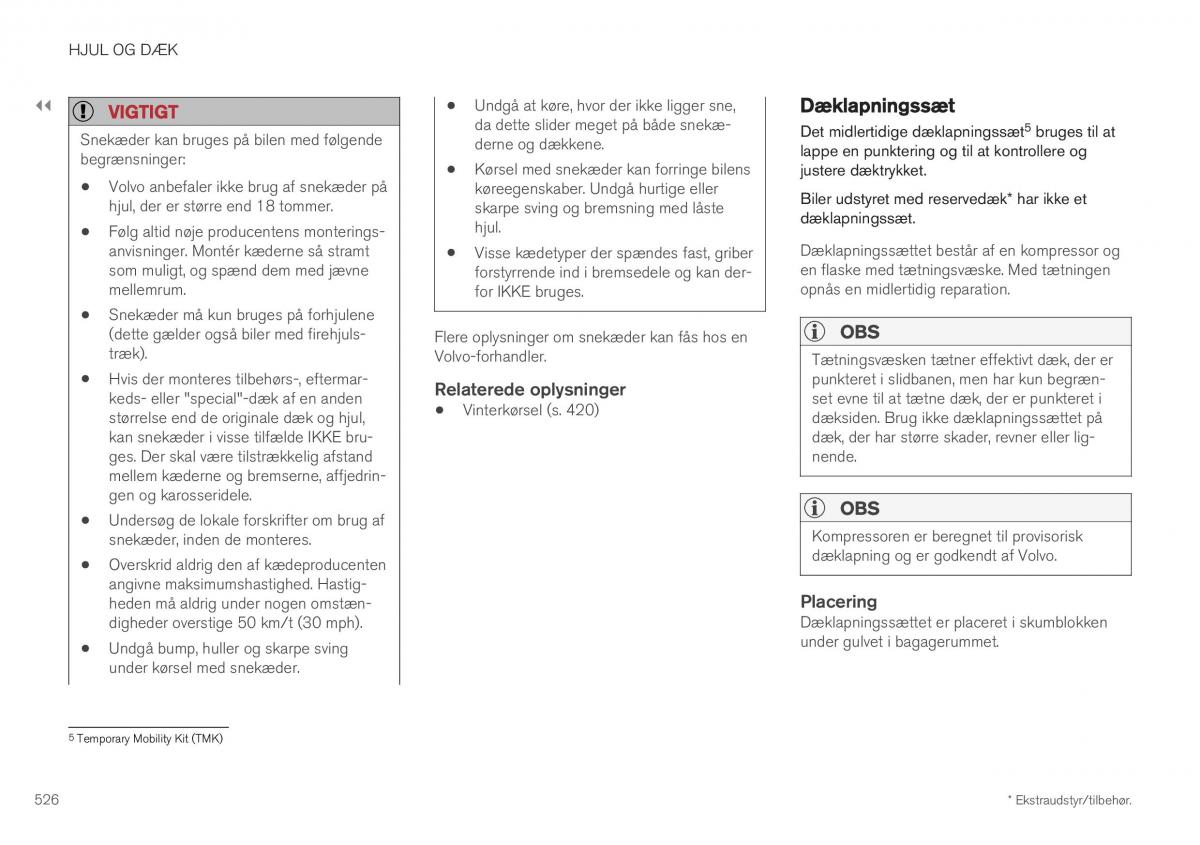 Volvo XC40 Bilens instruktionsbog / page 528