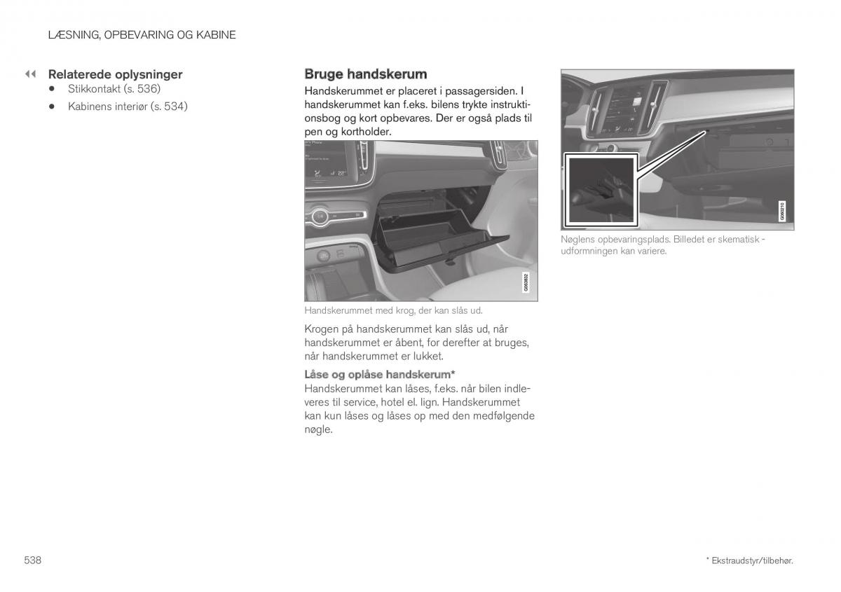 Volvo XC40 Bilens instruktionsbog / page 540