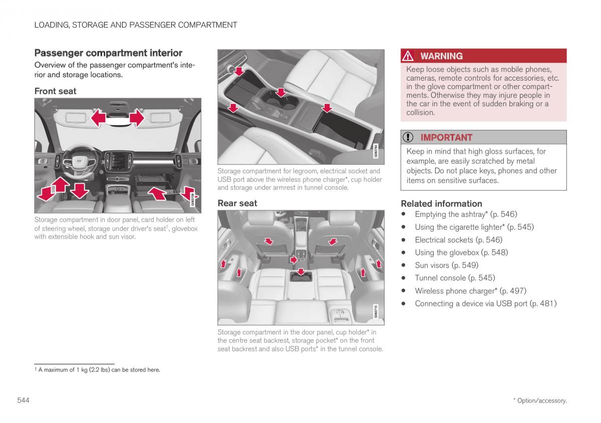 Volvo XC40 owners manual / page 546