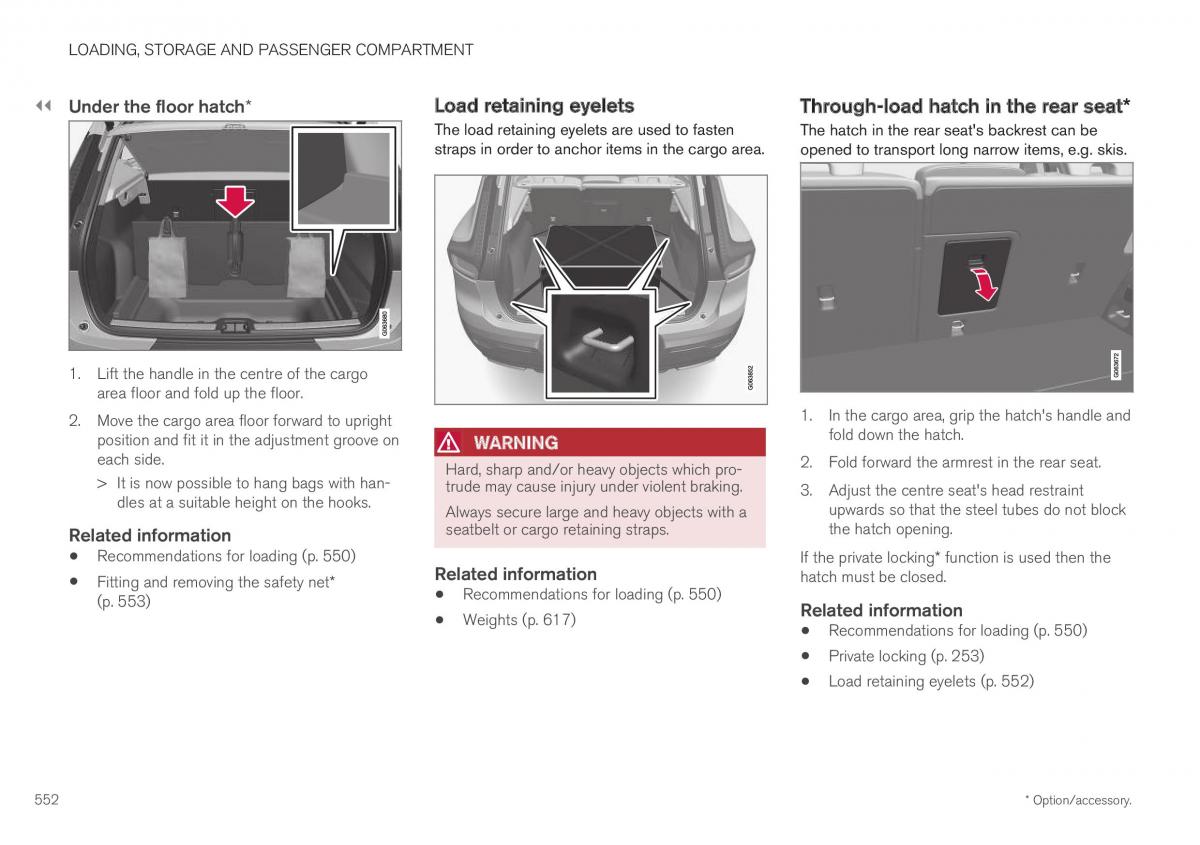 Volvo XC40 owners manual / page 554