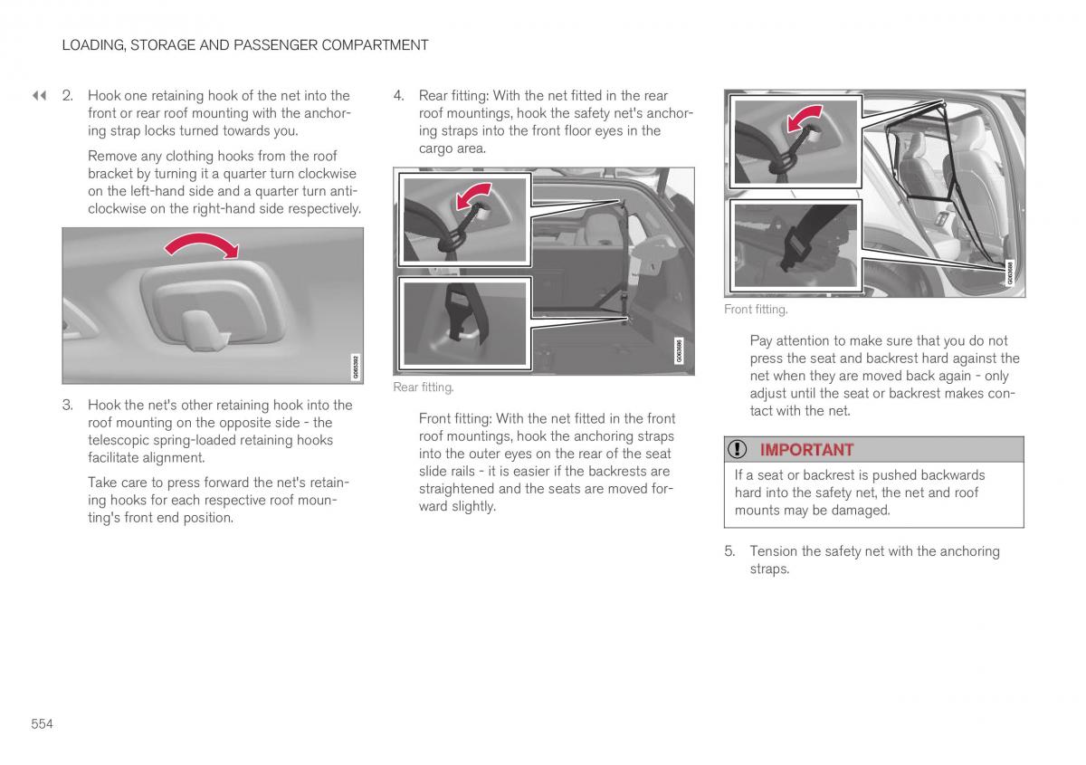 Volvo XC40 owners manual / page 556