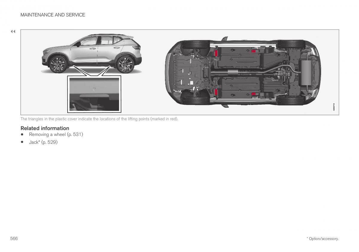 Volvo XC40 owners manual / page 568