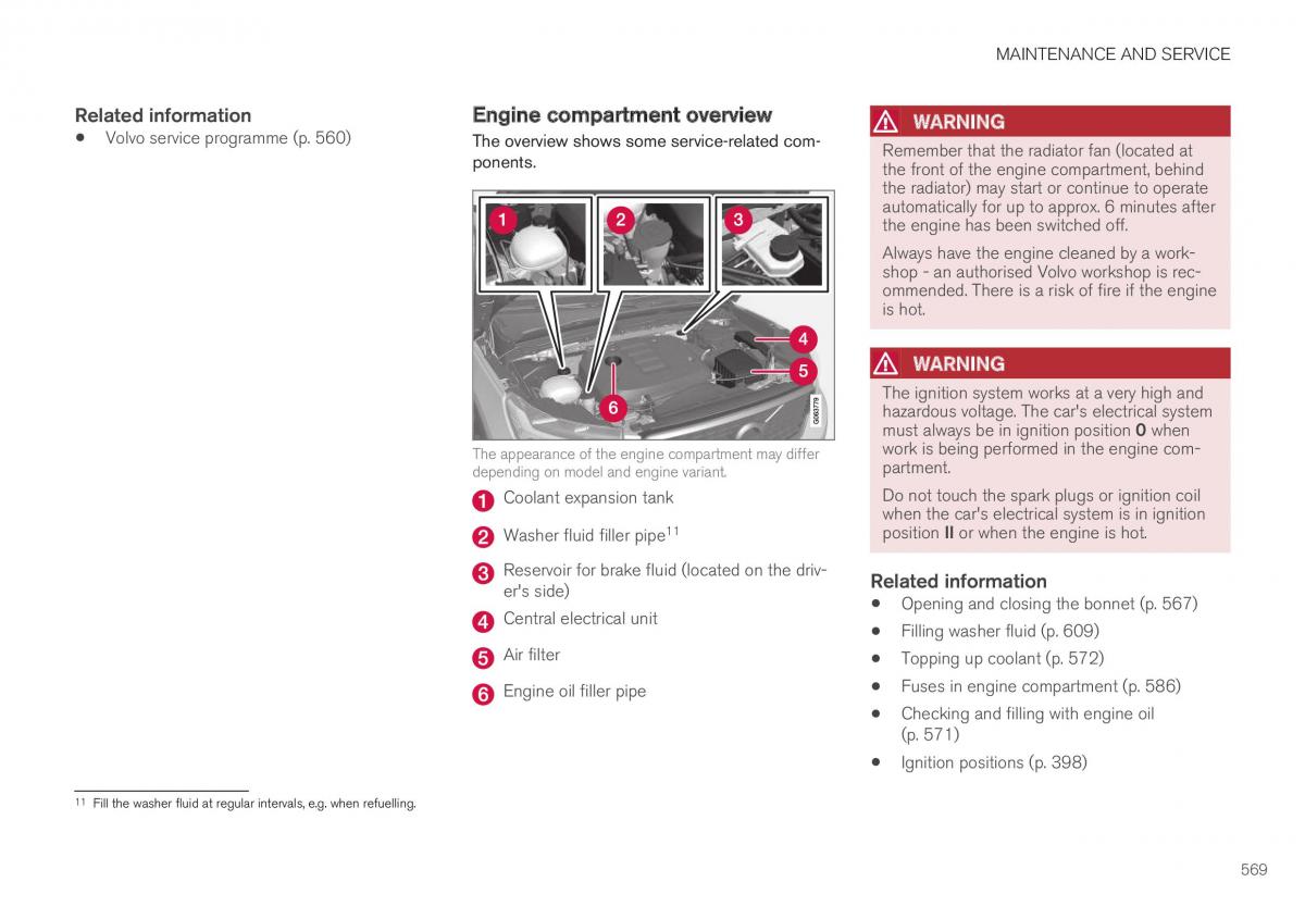 Volvo XC40 owners manual / page 571