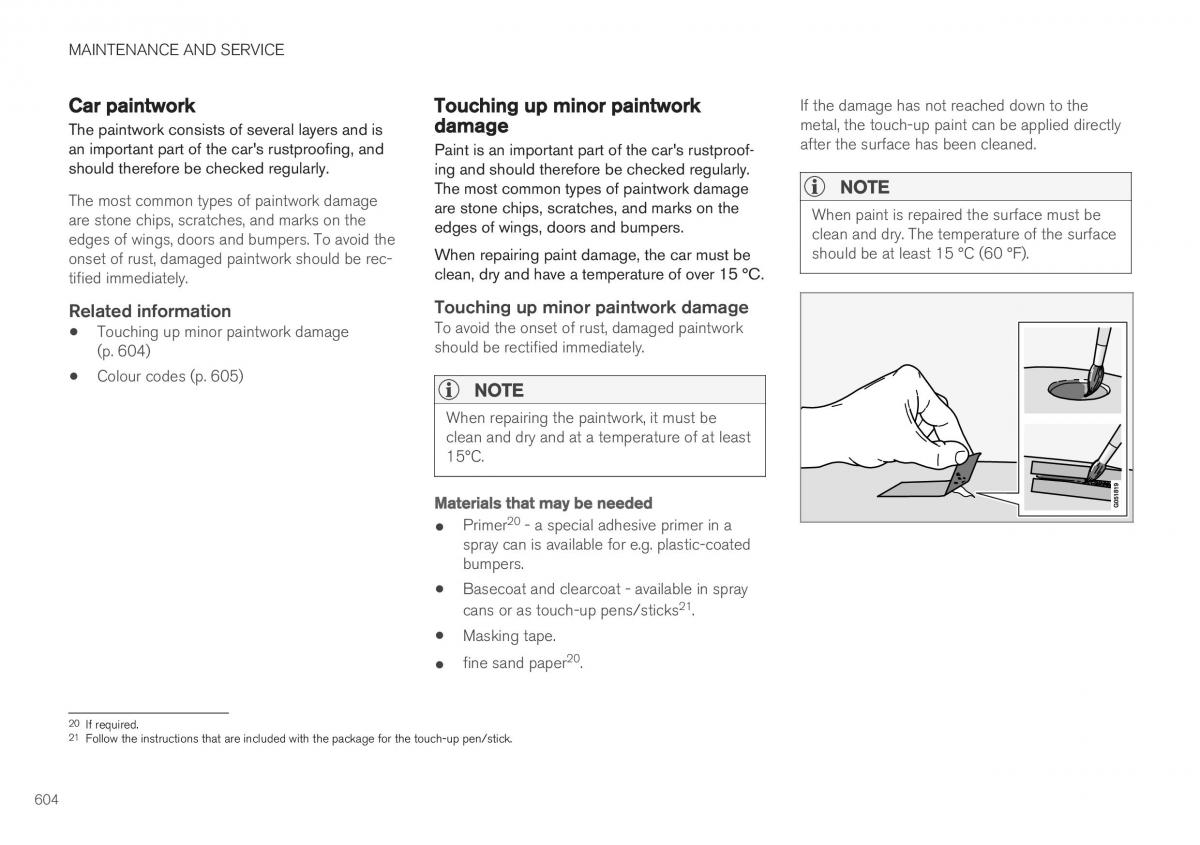 Volvo XC40 owners manual / page 606